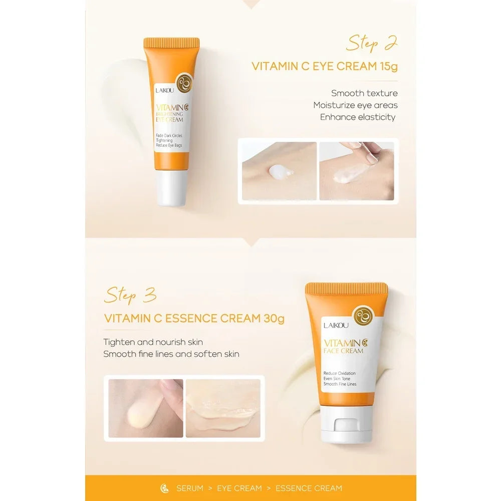 3pcs/Set LAIKOU Vitamin C Facial Set
