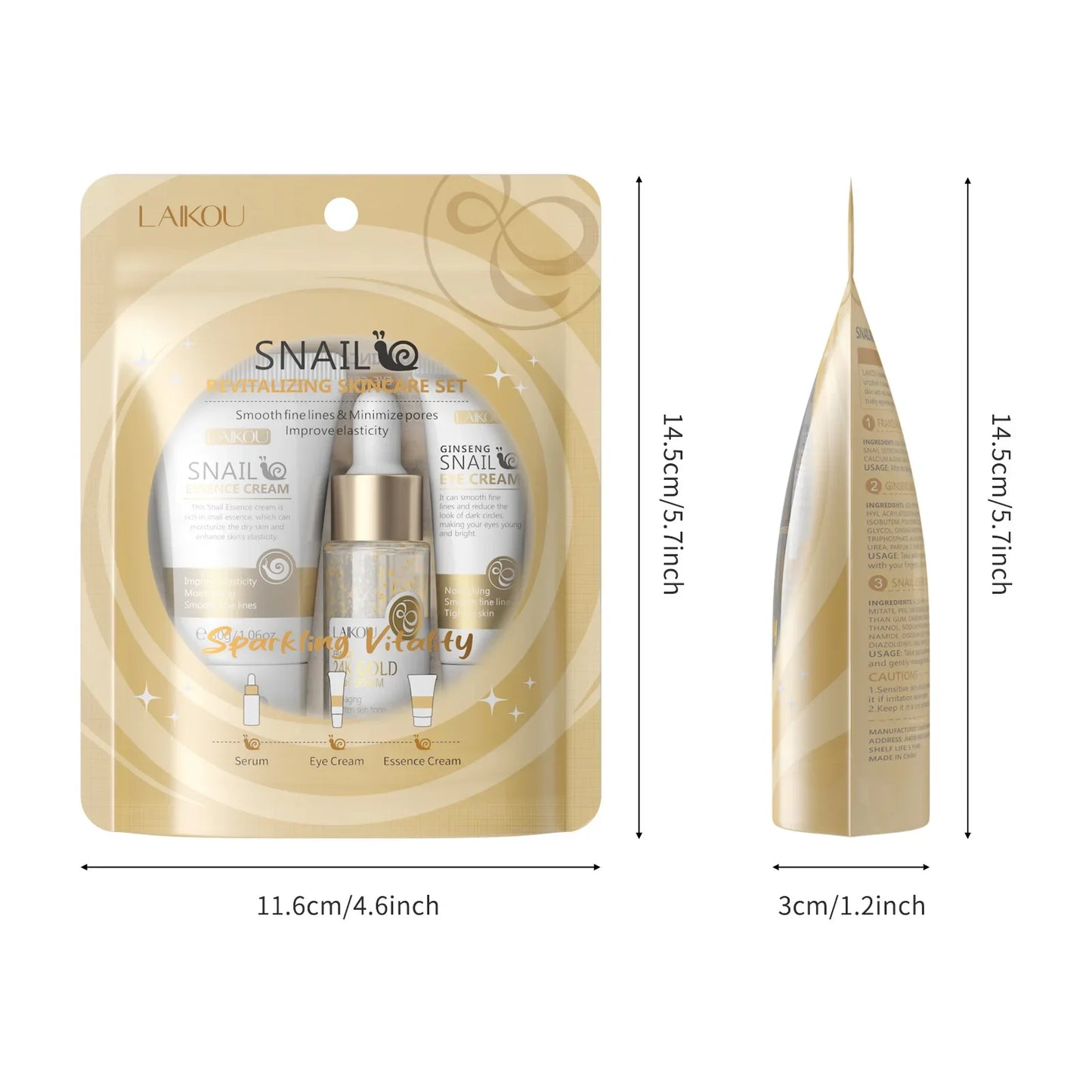 3pcs/Set LAIKOU Vitamin C Facial Set
